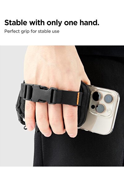 Spigen Snap Zip (MagFit) EDC Pouch Organizer Wallet, MagSafe Compatible - Black