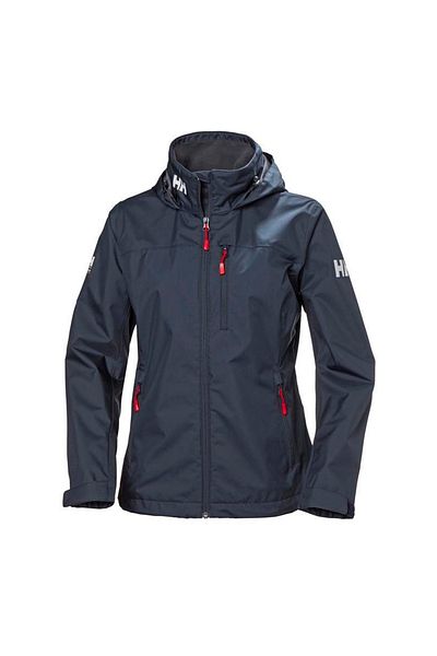 Helly Hansen Women's Navy Blue Navy W Crew Hooded Midlayer Jacket