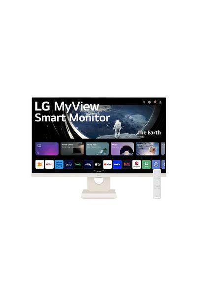 LG 27SR50F-W 27" FHD IPS My View Smart Monitor with webOS and Built-in Speakers