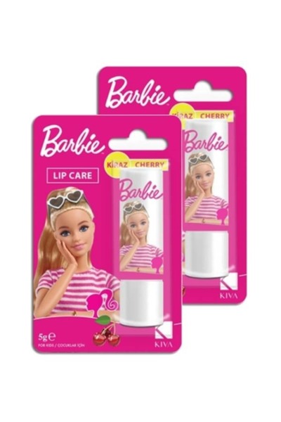 Kiva Barbie Kiraz Aromalı Dudak Koruyucu Lipcare 5 Gr (2 Adet)