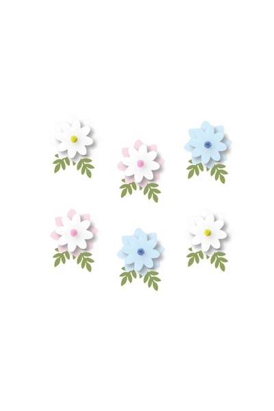 Big Party Απάντηση 
 Χάρτινο Banner Flower, 6 τεμάχια με πομπόν με πέταλα