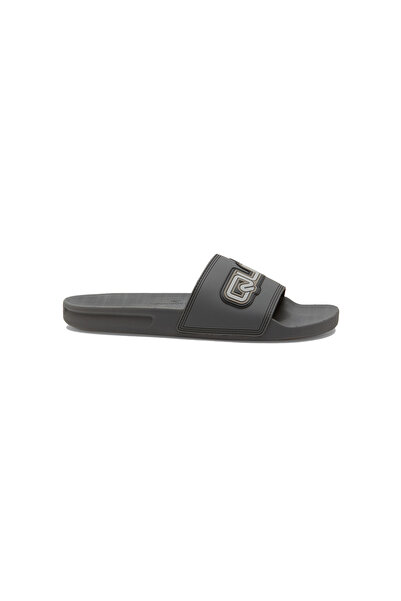 Quiksilver Rivi Wordmark Slide Ii Men's Gray Slippers Men's Slippers Aqyl101354