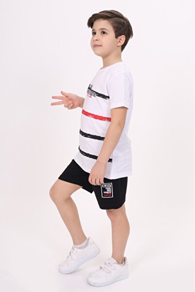 Toontoy Boy's Printed Shorts Suit