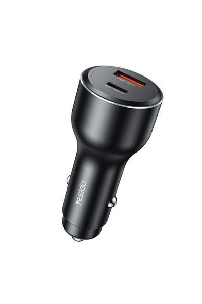 Yesido شاحن سيارة فائق السرعة Y65 PD100W Type-C + QC18W USB (أسود)