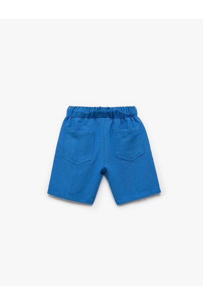 Koton Pantaloni scurți de bază din in, cu buzunare și cravată în talie