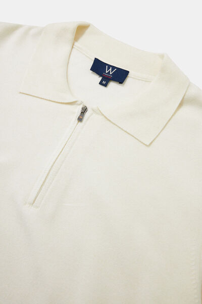 W Collection EKRU POLO YAKA UZUN KOLLU KAZAK