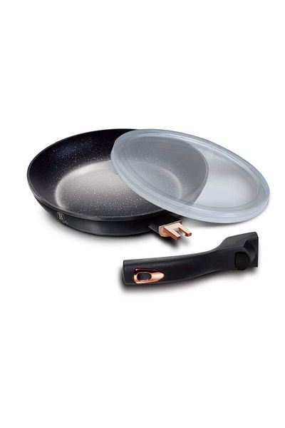 Berlinger Haus Frying pan with non-stick surface and removable handle 28 cm Black Rose Collection