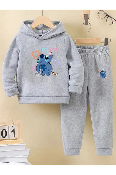 makiteks Σετ χειμωνιάτικης φόρμας για κορίτσια 5 6 7 8 9 10 11 12 ετών Lilo Stitch