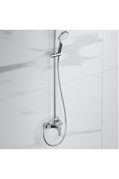 Adell Lento Rain Duş Sistemi Krom - Duş Bataryası Dahil