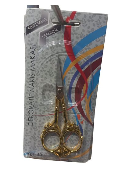 P Parla Embroidery Scissors Decorative Gold Ybl-403 Model 14