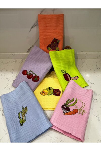 LADERA 6’lı Mutfak havlusu meyveli set 50x70