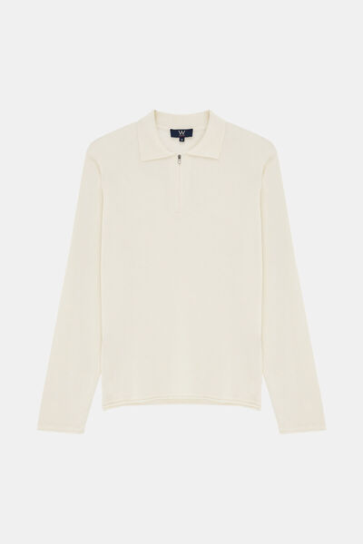 W Collection EKRU POLO YAKA UZUN KOLLU KAZAK