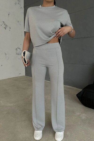 THIFF GYMWEAR Set pantaloni și pantaloni cu talie înaltă din țesătură modal