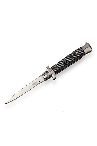 Depox Cuțit de vânătoare IdeallStore®, Italian Stance, oțel inoxidabil, 22,5 cm, gri, teacă inclusă