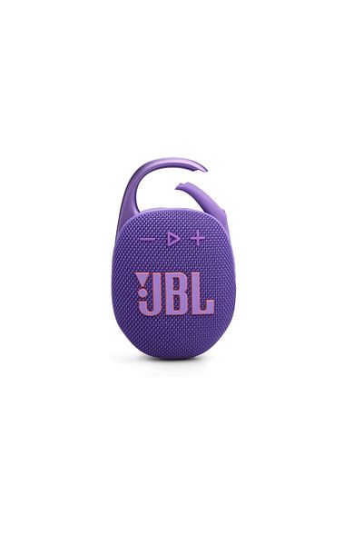 JBL مكبر صوت JBL Clip 5 فائق الحمل بتقنية البلوتوث بتصميم مقاوم للماء وصوت جهير معزز - بنفسجي