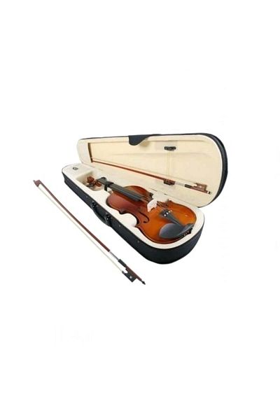 Depox Classical Violin, Wood, Size 3/4, Case Included Extra 1/2 Bow