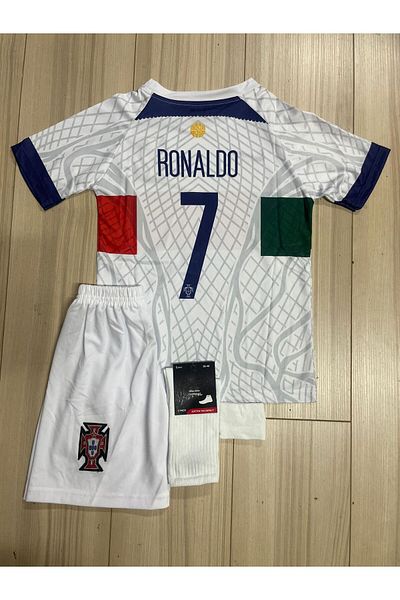 yenteks Portugal National Team White Children's Form Set of 4: Socks + Bracelet