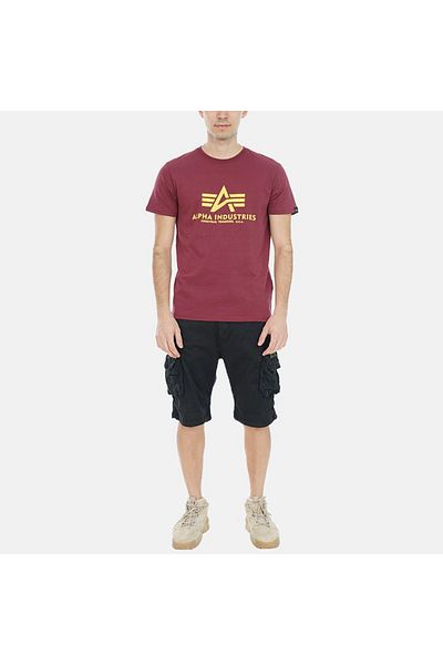 Alpha Industries Men's Red Basic T-Shirt Alpha Industries