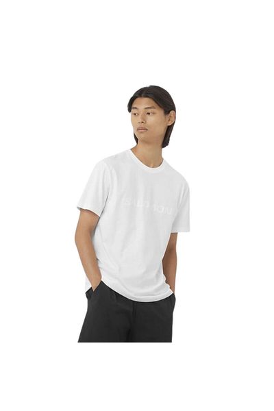 Salomon Big Logo Ανδρικό Λευκό T-Shirt Ανδρικό T-shirt Lc2527000