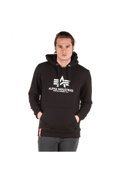 Alpha Industries Ανδρικό μαύρο hoodie Alpha Industries Basic hoodie Black