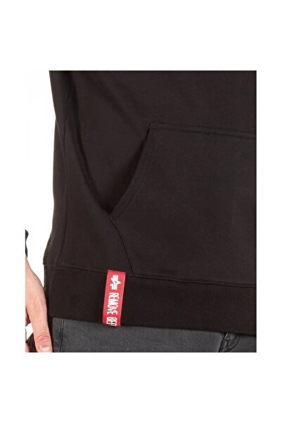 Alpha Industries Men's black hoodie Alpha Industries Basic hoodie Black