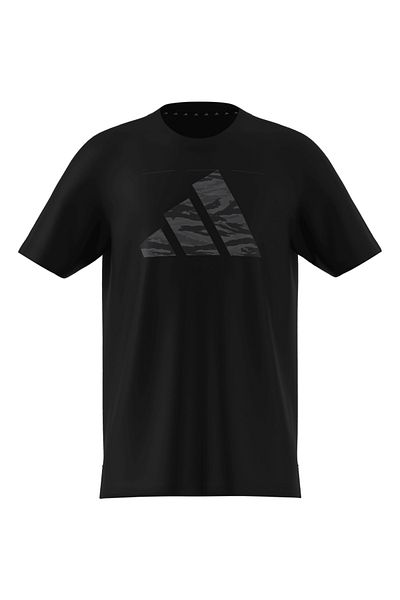 adidas Training Essentials Camo-Print Kids Black T-Shirt