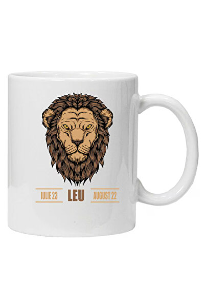 OEM Εξατομικευμένη λευκή κούπα "λιοντάρι", INOVATIX®️. 330ml