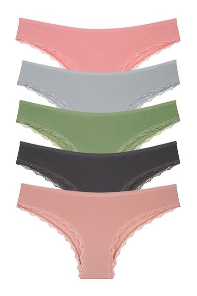 Nicoletta Dámské kalhotky 5 Pack Brazillian Green