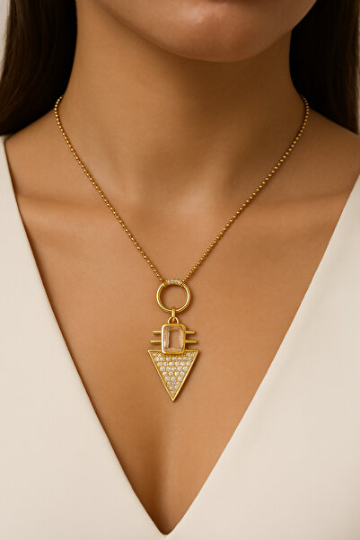 Bermecy سحر فيلا |   قلادة حجر الزركون