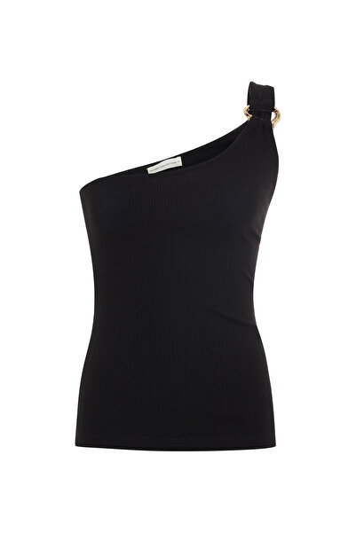 Mudo بلوزة بكتف واحد بإبزيم