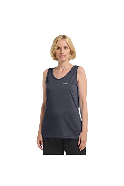 Jack Wolfskin Crosstrail Tank Kadın Mavi Tişört KADIN T-SHIRT 1810081