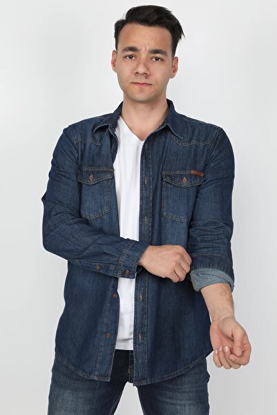 BALİNS Erkek Gömlek Koyu Mavi