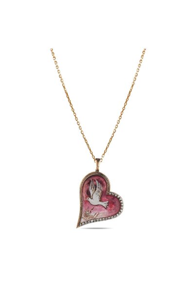 Lial Diamond 0.17 Karat Pırlanta Güvercin Desenli Kolye, Mücevher Sertifikalı