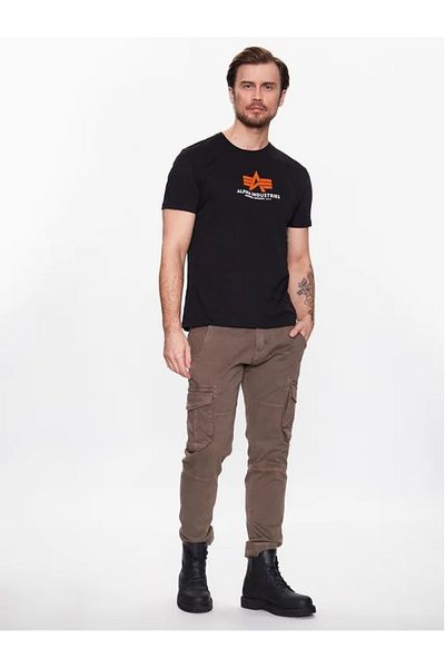 Alpha Industries Ανδρικό μαύρο t-shirt Alpha Industries Basic T Rubber Black