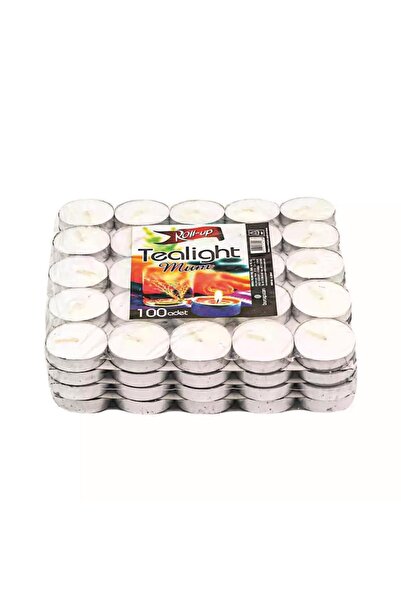 ÇELİKPENÇE Tealight Beyaz Mum 100 Adet
