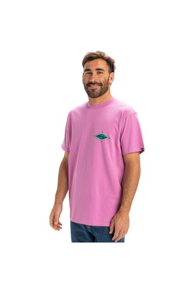 Quiksilver Ανδρικό ροζ μπλουζάκι Ev Beach Blast Ανδρικό μπλουζάκι Eqyzt08046