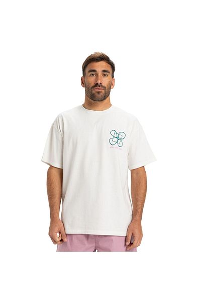 Quiksilver Hw Outside Inside Tricou alb pentru bărbați TRIOC BĂRBAȚI EQYZT08032