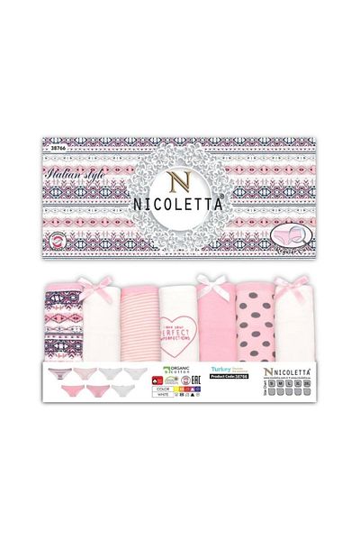 Nicoletta Pachet de 7 chiloți Mixcolor pentru damă