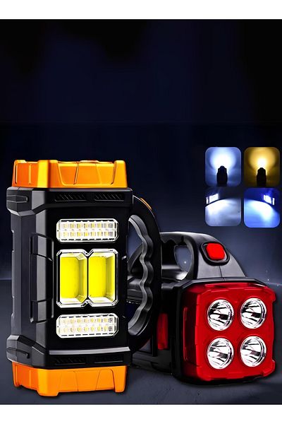 Primo Plus USB Charging Emergency Light Torch Multi Mode Emergency, Solar Lamp IP44 Waterproof HB1678
