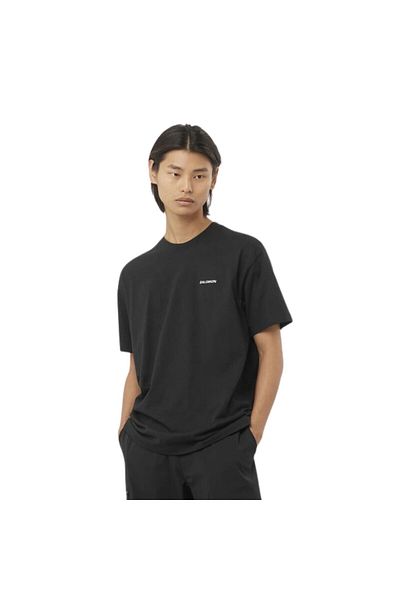 Salomon Logo Men's T-Shirt Deep Black Lc2527200