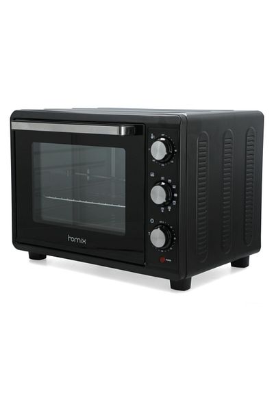 HOMİX 1500W 220-240V Manual Control Rectangular Plastic Toaster Oven 35 Liter