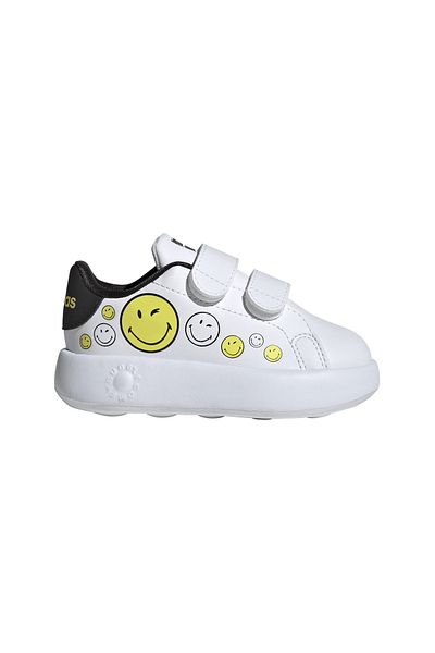 adidas Advantage Smiley Cf Unisex Kids White Casual Shoes Unisex Kids Ls Shoes