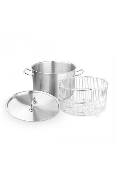 Carl Schmidt Sohn Oala cu capac si cos de prajit, inox, 10 l / 28 x 18 cm PRO-X