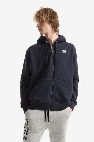 Alpha Industries Ανδρικό σκούρο μπλε Basic Zip Hoody SL Alpha Industries