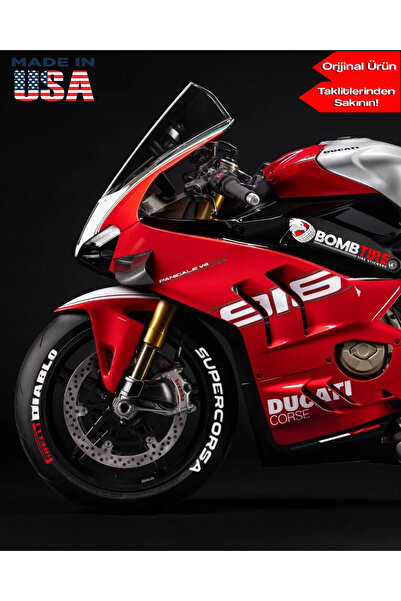 komauto دراجة نارية ديابلو سوبركورسا إطارات دراجة نارية 4 قطع 1.9 سم منتج أصلي