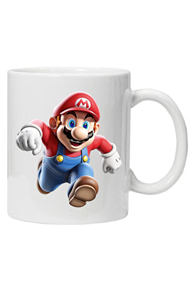 OEM Cana albă personalizată „Super Mario 1”, INOVATIX®️. 330 ml