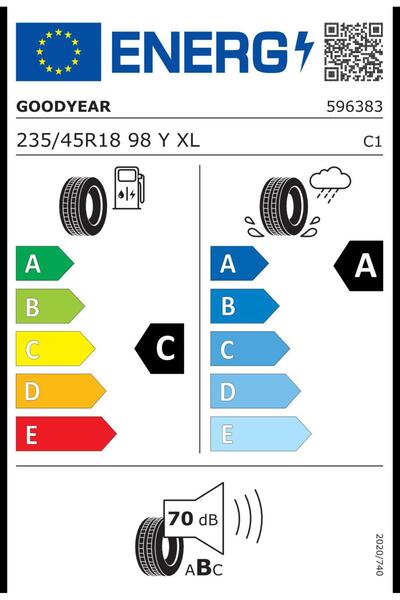 Goodyear 235/45R18 98Y XL Eagle F1 Asymmetric 6 FP Oto Yaz Lastiği (Üretim: 2025)