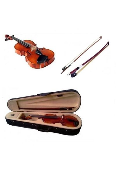 Depox Classical Wooden Violin 1/4 Case Included Extra 1/4 Bow