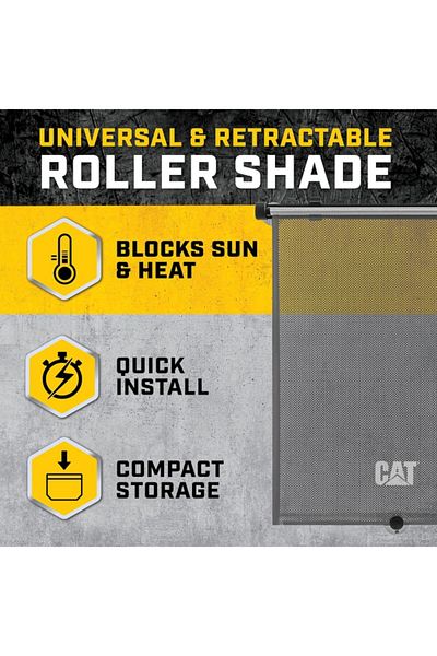 Cat UV Protect Universal and Retractable Pull-Down Roller Sunshade 14 x 19inch