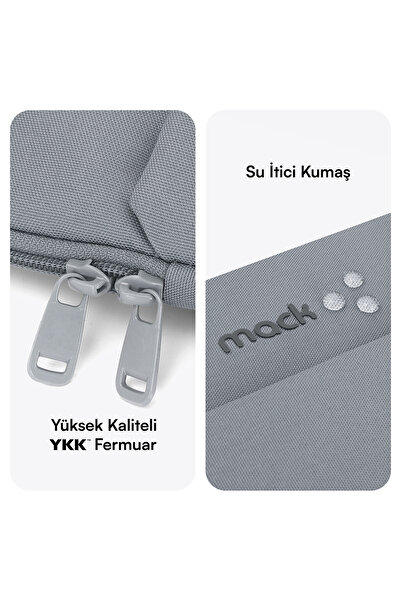 Mack Mce-1502 14.1" Nova Eco Notebook Sleeve Gray